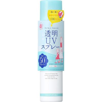 Прогноз УФ Прозрачный УФ Спрей Солнцезащитный Спрей для и Тела 150г SPF50+ PA++++ Лица, Волос, [Продукт]