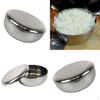 Stainless Steel Korean Rice Bowl With Lid Food Container Mixing