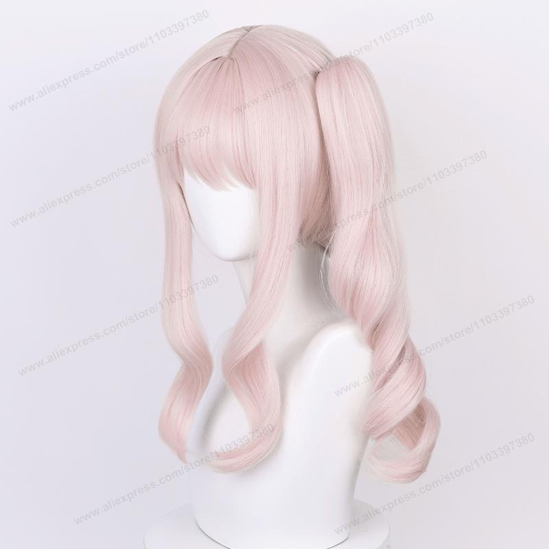 Akiyama Mizuki Synthetic Hair Cosplay Wig 45cm Light Pink Women Heat Resistant Hair High Quality Wigs