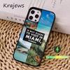 Летний Арт Майами Флорида Чехол для Телефона Для iPhone 16,15,14,17,13,12,11,Pro,Max,Plus,Mini, Magsafe,Магнитный Беспроводной Зарядный Чехол