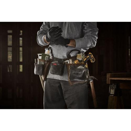 DeWalt Поясная сумка для инструментов, Фартук с 11 карманами, 2 ручки, Кожа (DWST550112)