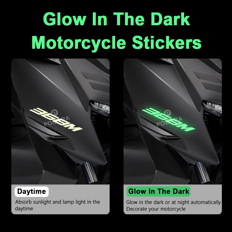 POSFIRA Motorcycle Glowing Stickers Vinyl Decals for Zontes 368M 2025 368 M M368 Body Decoration Motorbike Sticker Accessories