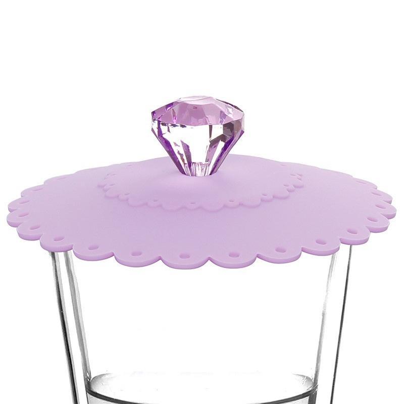 Кружевная крышка для чашки, силиконовая крышка, крышка для бутылки, аксессуар для домашнего офиса