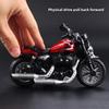 1:12 Модель мотоцикла Harley из сплава со звуком и светом - Kawasaki Street Bike Toy