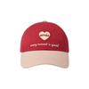 Emis HEART WAPPEN TONE ON TONE BALL CAP-RED
