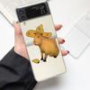 Милая мультяшная капибара Забавный Подарок Модный Чехол для Телефона Для Samsung Galaxy Z Flip 3 4 5 6 7 Жесткий Складной Z Flip4 PC Чехол Подарок