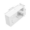 DOITOOL Surface Mount Outlet Box : 5 Pack Plastic Electrical Junction Boxes Electrical Outlet Box Single Gang Low Voltage Surface Mount Backbox -