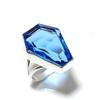 Швейцарский голубой топаз ручной работы серебро 925 пробы ювелирное кольцо размер 10 l8t57