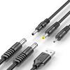MultiSize USB to DC 5V зарядный кабель USB to DC 5V кабель питания для портативных электронных гаджетов прочный пластик
