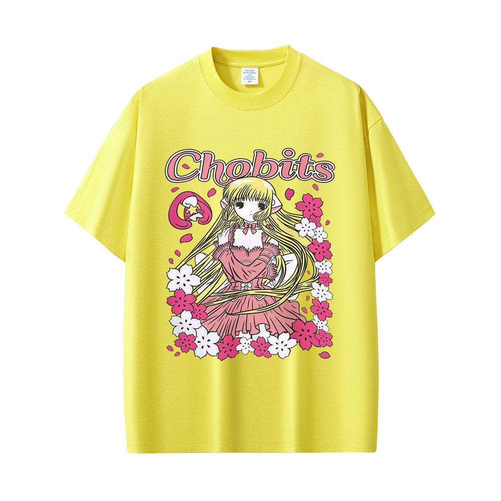 Japanese Anime Chobits Chi Graphic T-shirt Unisex Women Casual Cotton Vintage Tee Shirt Unisex Kawaii Cartoon Oversized T Shirts