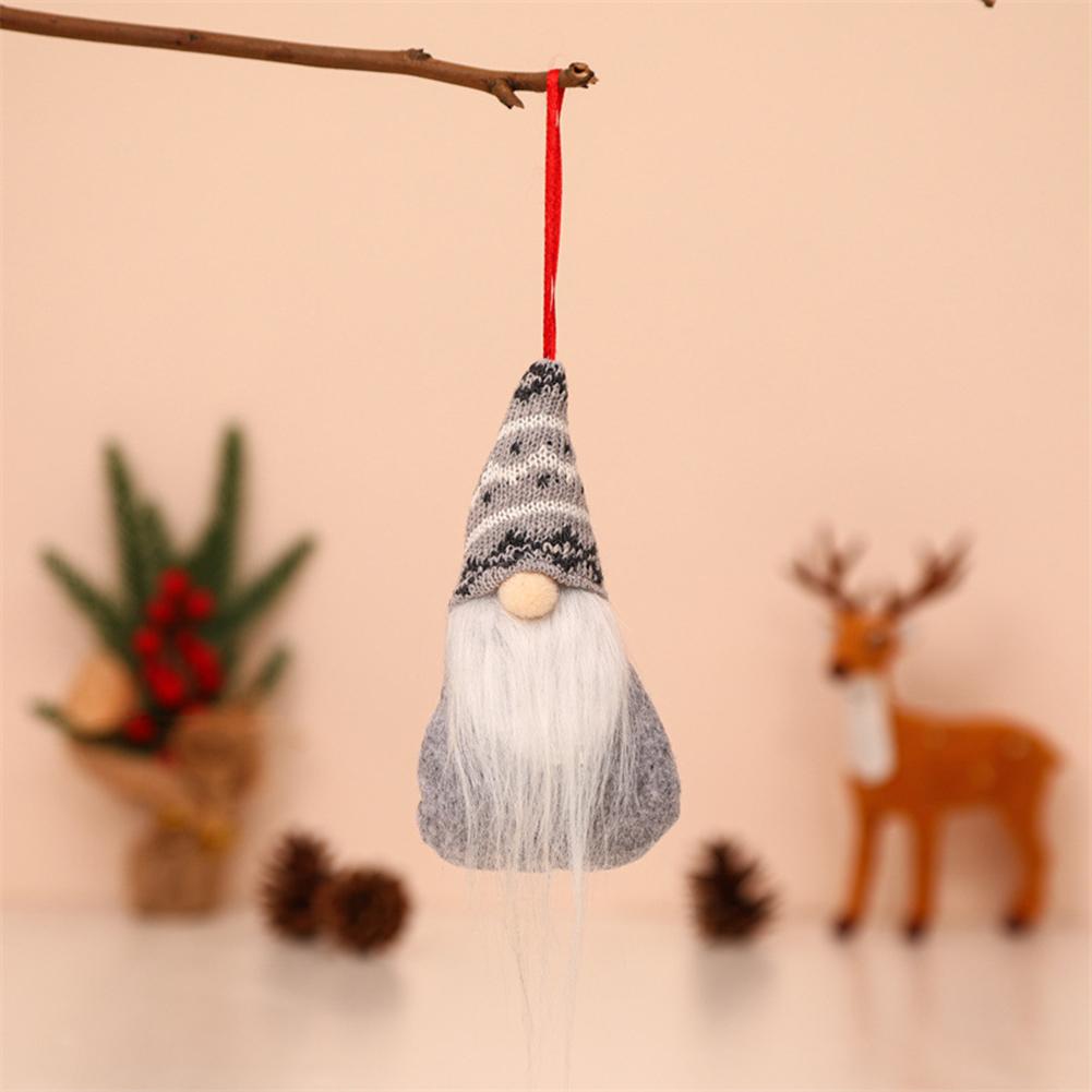 Holiday Decor Christmas Tree Hanging Gnome Plush Gonk Santa Doll Pendants