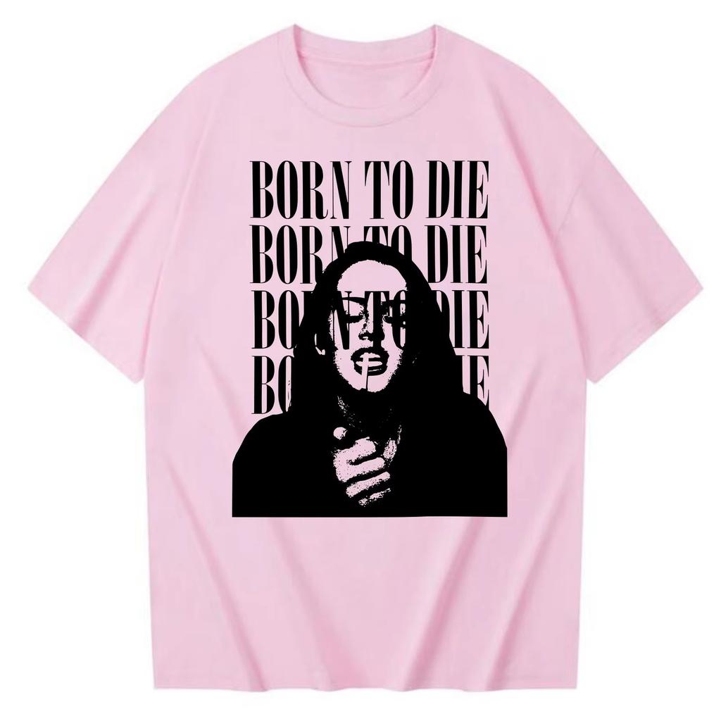 Born To Die Лана Дель Рей Футболка Мужская Женская Харадзюку 2026 Весна Лето Новый Модный Повседневный Футболка с Коротким Рукавом и Круглым Вырезом Мужская Футболка