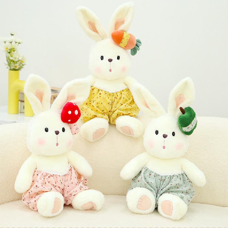 Adorable Warm Sun Fruit Rabbit Plush Toy Soft Stuffed Doll For Kids Bedtime Gift