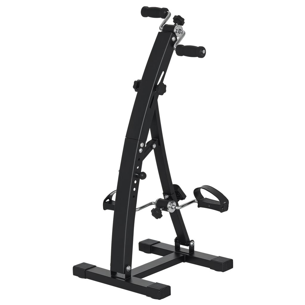Stationary bike pedal exerciser arm leg rehabilitation 40L x 42.5W x 100H cm adjustable handlebar height black