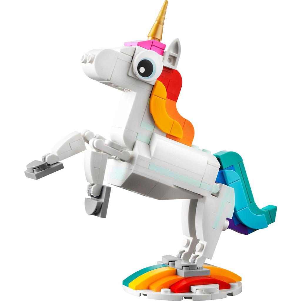 LEGO Creator Unicorn 31140 Игрушечный блок Настоящее животное Фэнтези для мальчиков и девочек от 7 лет