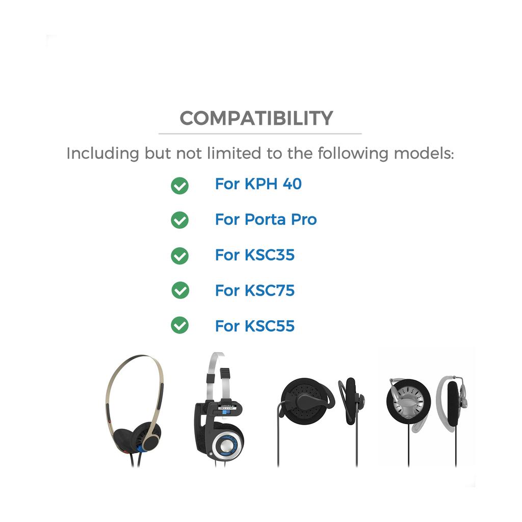 Легкие повязки из нержавеющей стали, подходящие для Koss KPH40, Porta Pro PP KSC35 и KSC75