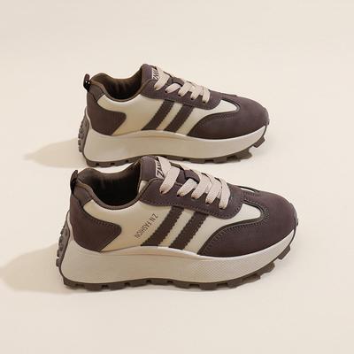 Ins корейская версия женской обуви Forrest Gump tide 2024 зима новая толстая подошва увеличивающая рост женская студенческая спортивная и досуговая обувь AM1086