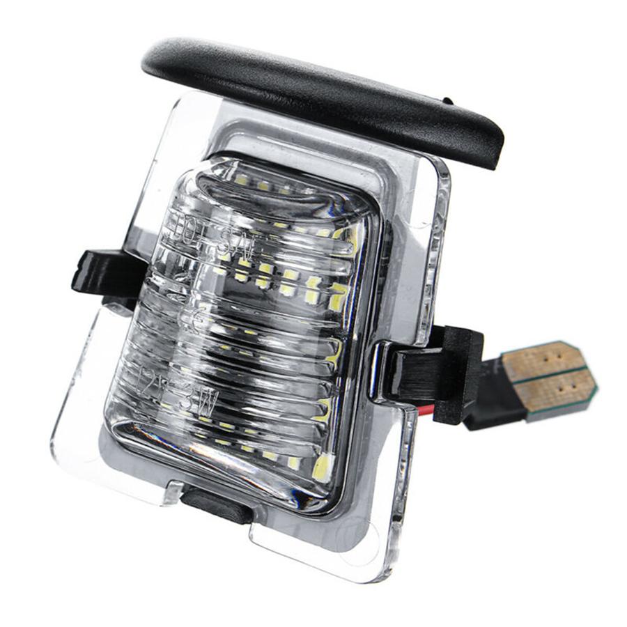 Для 07-18 Jeep Wrangler JK Задний фонарь подсветки номерного знака Бамперный фонарь Прозрачная линза Белый