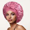 Yousheng Satin Hair Bonnet for Sleeping Women Double-Layer Faux Silk Cap with Tie Curling Over Night Sleep Wrap Cap for Curly Hair