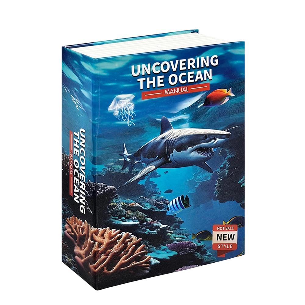 Новый сейф в форме книги с кодовым замком – Скрытая копилка и секретное хранилище для детей, идеальный подарок на день рождения и Рождество