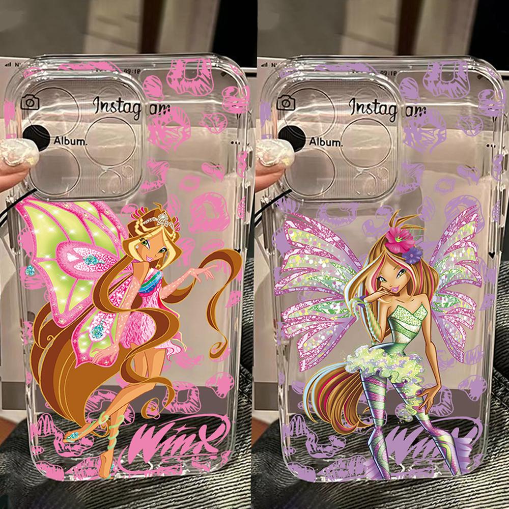 Милый w-winxs c-clubs Чехол для телефона Samsung Galaxy S26 S25 S24 S23 S22 S21 S20 Note20 Edge Plus Ultra Lite 5G Прозрачная задняя крышка
