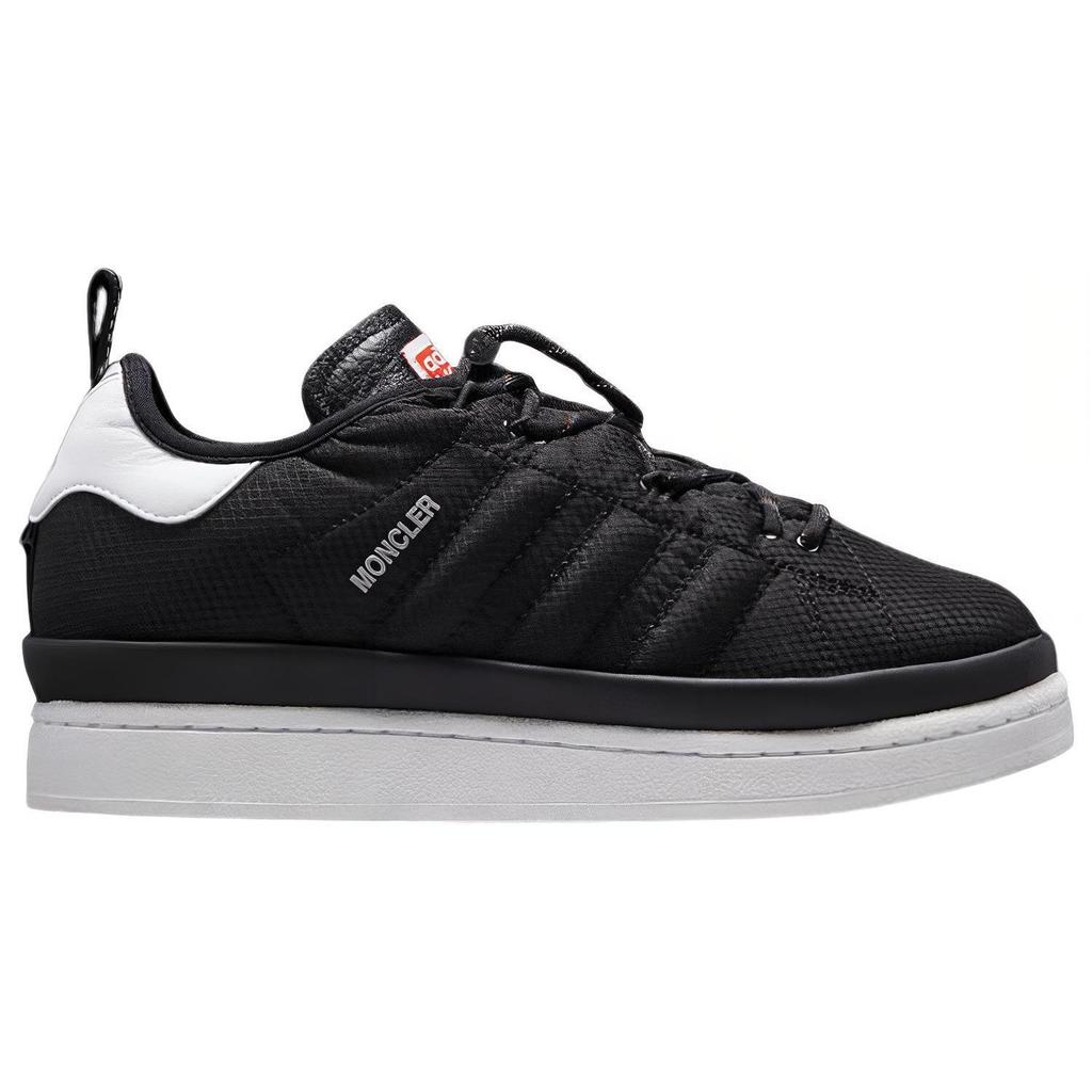 Adidas Originals X Moncler Round Toe Lace-Up Low-Top Sneakers Unisex sneakers Black I209S4M00050M3019999