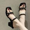 2024 New Sandals Summer Fashion Slippers All Vintage High Heels Women Shoes Pumps