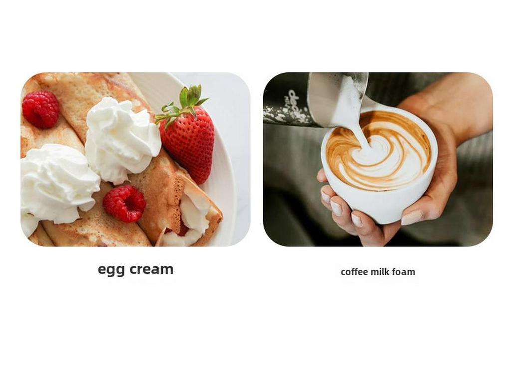 Беспроводной электрический ручной венчик для взбивания яиц и молока для приготовления крема, торта, кофе, выпечки