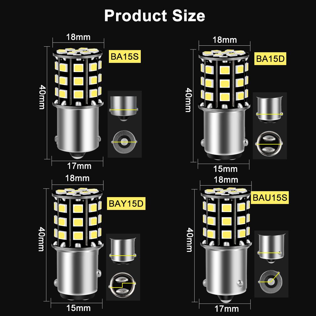 1 шт. 1156 BA15S P21W LED BAU15S PY21W BAY15D Светодиодная лампа 1157 P21/5W R5W T20 LED 7440 7443 W21W Светодиодная автомобильная лампа указателя поворота заднего хода 12 В