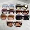 Luxury UV400 Vintage Oversized Sunglasses Women Square Sun Glasses Big Frame Eyewear for Lady