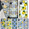 Mediterranean Lemon Case For POCO X5 X3 X4 F5 Pro F3 F4 GT C40 M5s Phone Cover For Xiaomi 13 11T 12T Pro 12 Lite