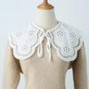 Female Fake Collars Shawl Doll False Collar for Women Girls Hollow Out Lace Detachable Collar Half Shirt Lapel Blouse Scarf