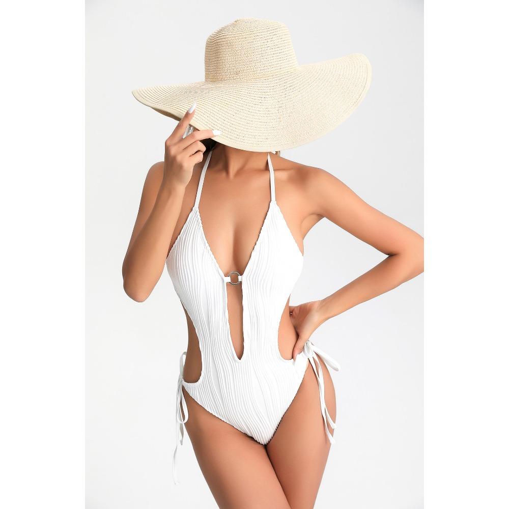 Европейский и американский цельный облегающий полые сексуальный купальник купальники