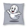 Casper The Friendly Ghost Square Pillowcase Polyester Linen Velvet Creative Zip Decor Pillow Case Sofa Cushion Case