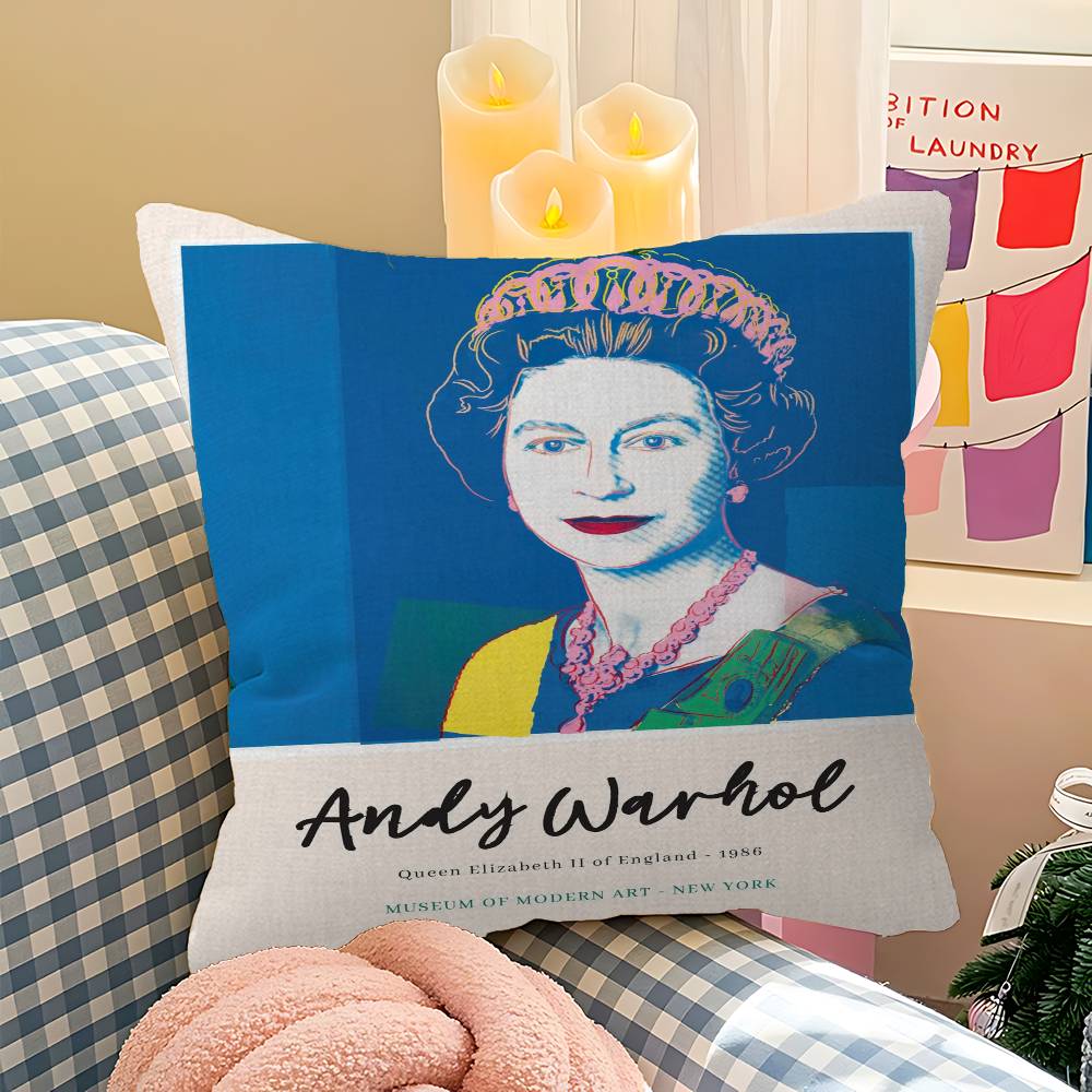A-Andy W-Warhol Pillow Gift Home Office Decoration Bedroom Sofa Car Cushion Cover Case 45x45