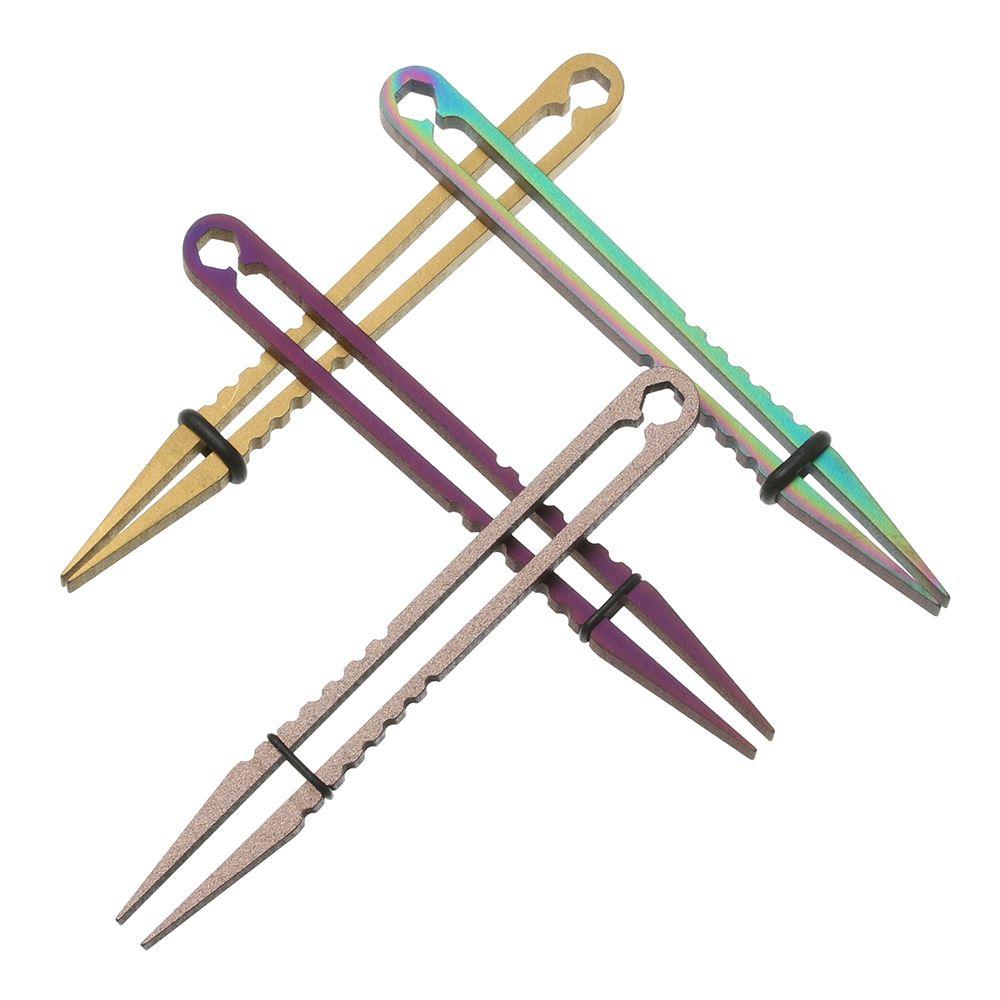 Пинцет Кемпинг На открытом воздухе EDC Многоцелевой гаджет Титановый пинцет Захват Зажим TC4 Зажим