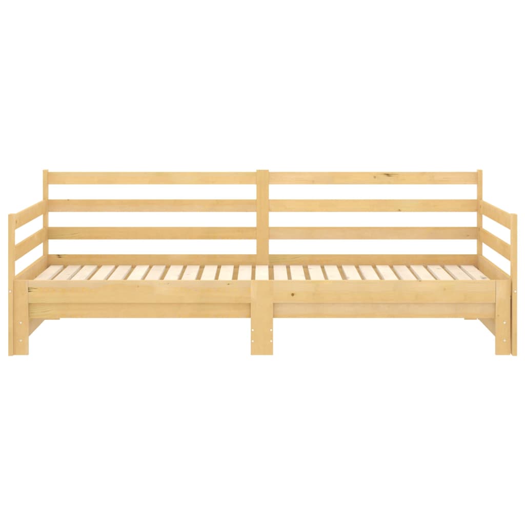 Daybed Pull out Solid Pine Wood 2x(90x200) cm