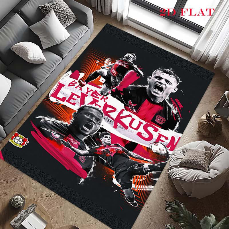 Ковер Bayer Leverkusen для гостиной, спальни, дома, украшение дивана, нескользящий коврик для игр детей