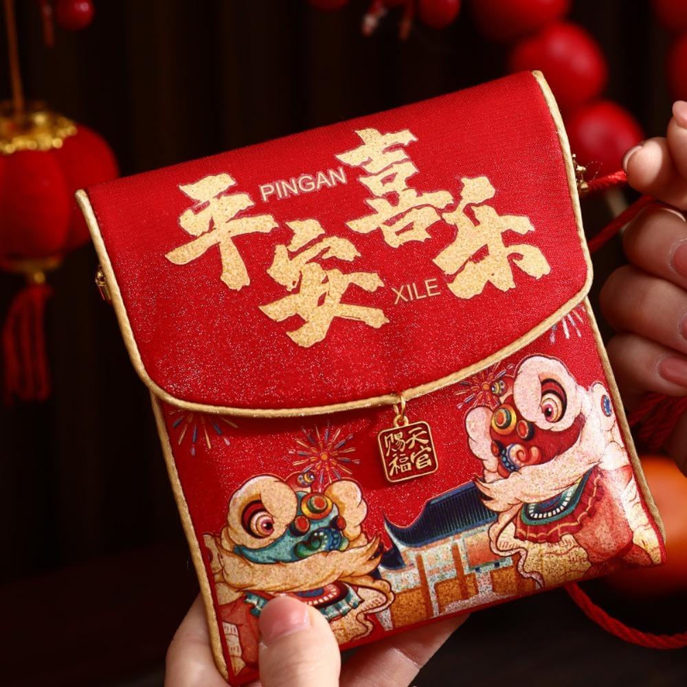 Snake Chinese Year Packet Envelopes Cloth New Year Pocket Bag New Gift Bags Party Supplies