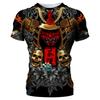 2025 модные футболки с рисунком маски самурая для мужчин Harajuku Streetwear 3d принт короткий рукав круглый вырез мужские топы