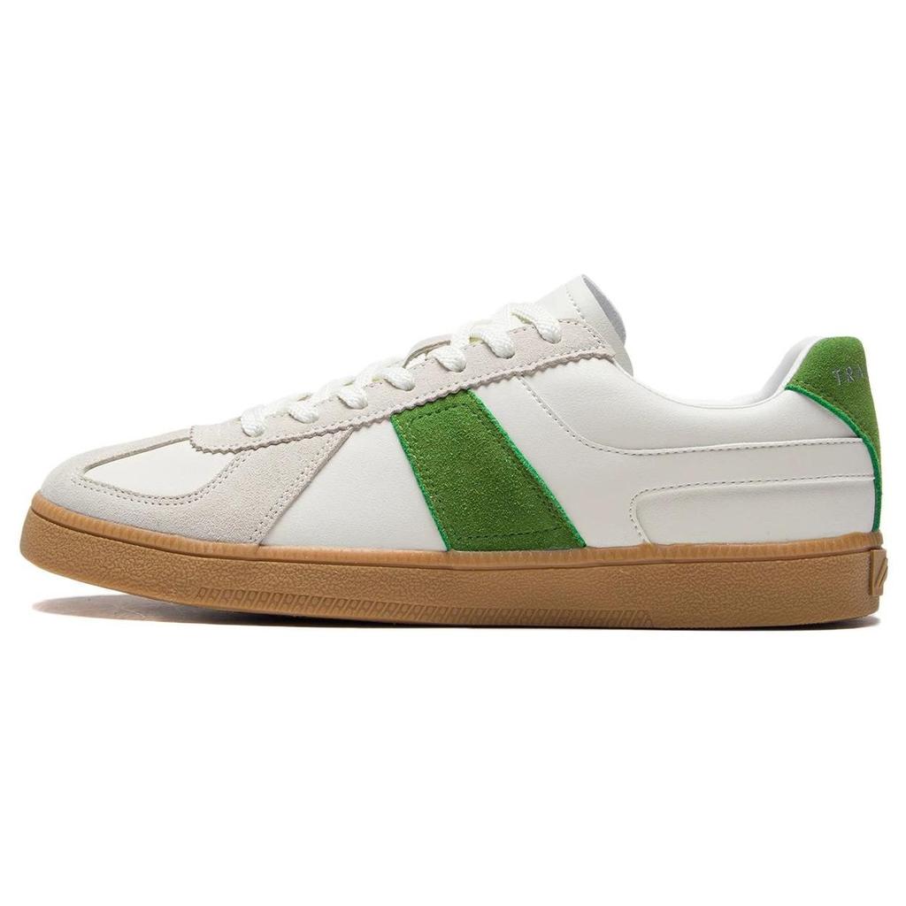 Li Ning Yun Chuan Classic Casual Low-Top Skate Shoes Men Sneakers White Green AGCS289-1
