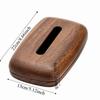 Vintage Tissue Dispenser Smooth-surfaced Tissue Paper Holder Modern Walnut Tissue Box  Bath Room