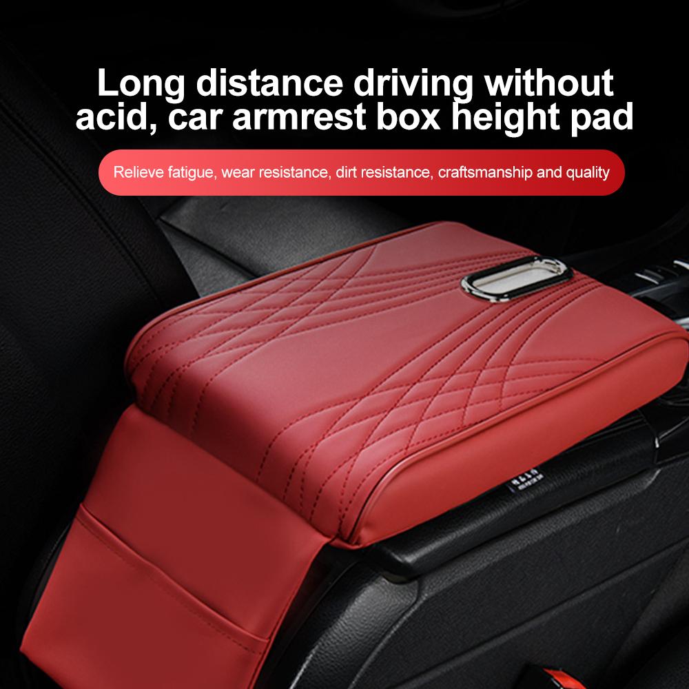Подушка для автомобильного подлокотника, мягкая губка из искусственной кожи, удлинитель подлокотника, центральная консоль, локоть, держатель для ткани, авто подушка для подлокотника, предметы интерьера
