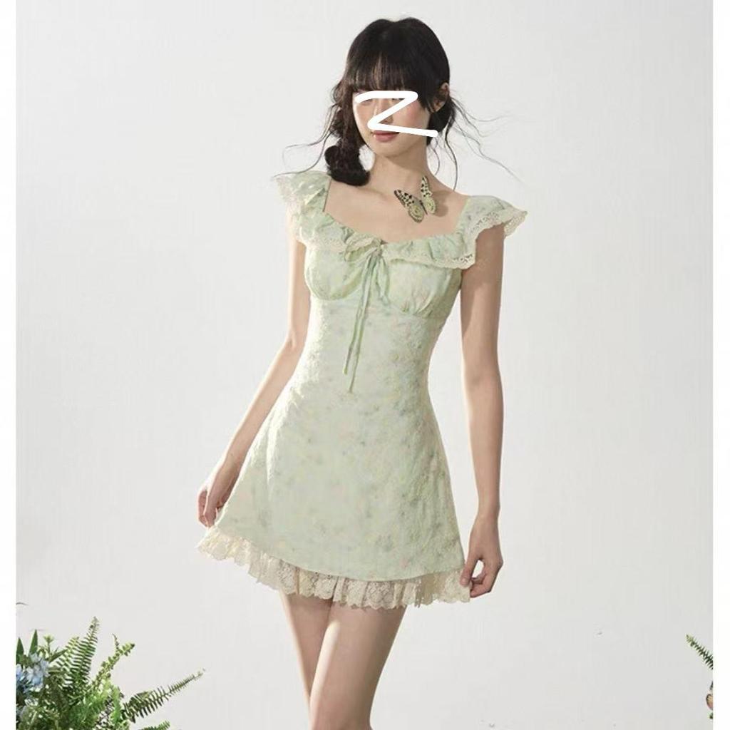 Женский летний милый топ с пышными рукавами и открытыми плечами и юбка, повседневное пляжное платье