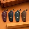 Car Keychain Box Foldable Design Prevents Scratches Handmade Imitation Leather Key Bag Key Organizer