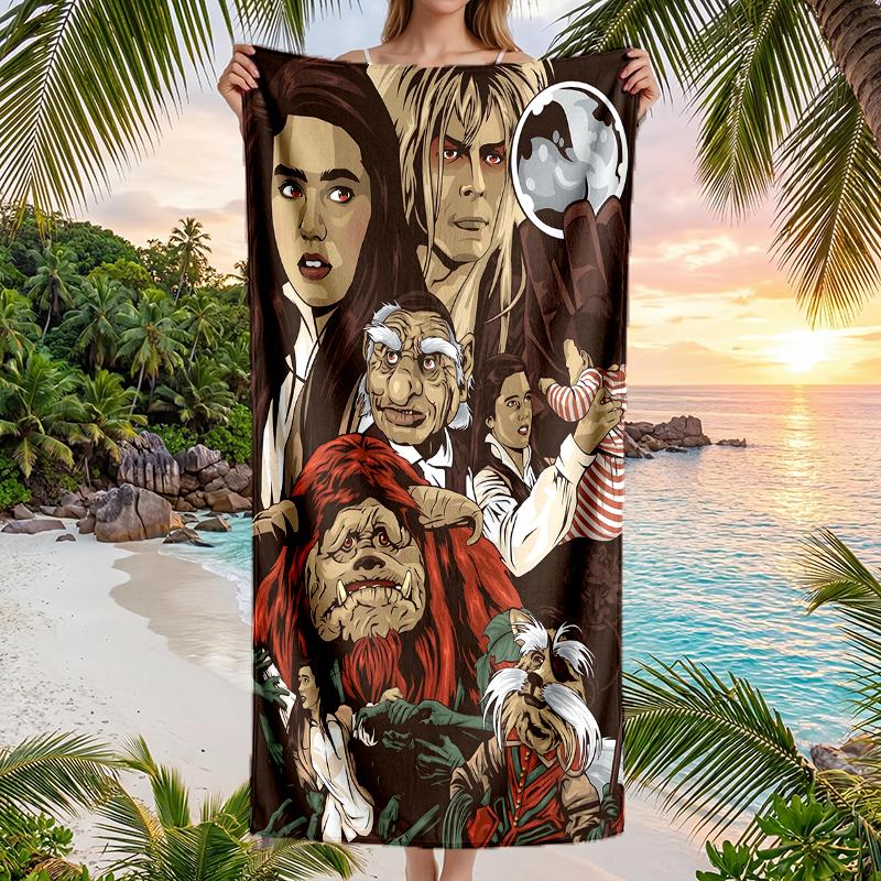 Labyrinth Fashion Beach Towel: Ideal for Summer Adventures Soft, absorbent and quick drying suitable for swimming and bathing
