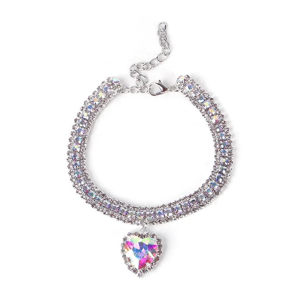 Милый ошейник для кошек, красивые стразы, ожерелье для щенков и собак, аксессуары для кошек, ошейник для кошек с бриллиантами, ожерелье для котят