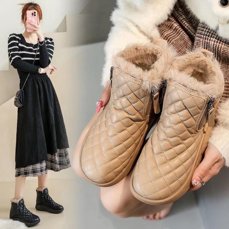 Botas Mujer Girl Shoes Platform Winter Boots Cotton Plush Shoes for Women Designer Antiskid Sneakers Soft Sole Warm Snow Boots
