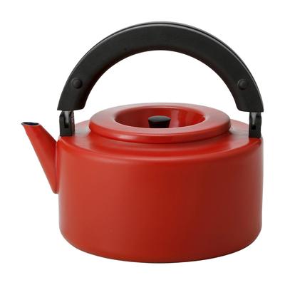 Чайник CB Japan Kettle Red IH совместимый с плоским чайником объемом 1,6 л с эмалированным ситечком для чая ALAW