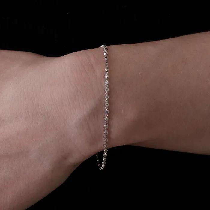 14k Whitey slim bracelet